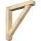 Ekena Millwork Traditional Craftsman Rough Sawn Bracket w/ Offset Brace, Douglas Fir, 6"W x 36"D x 36"H BKT0604X36X36TRA04RDF - alternate 1